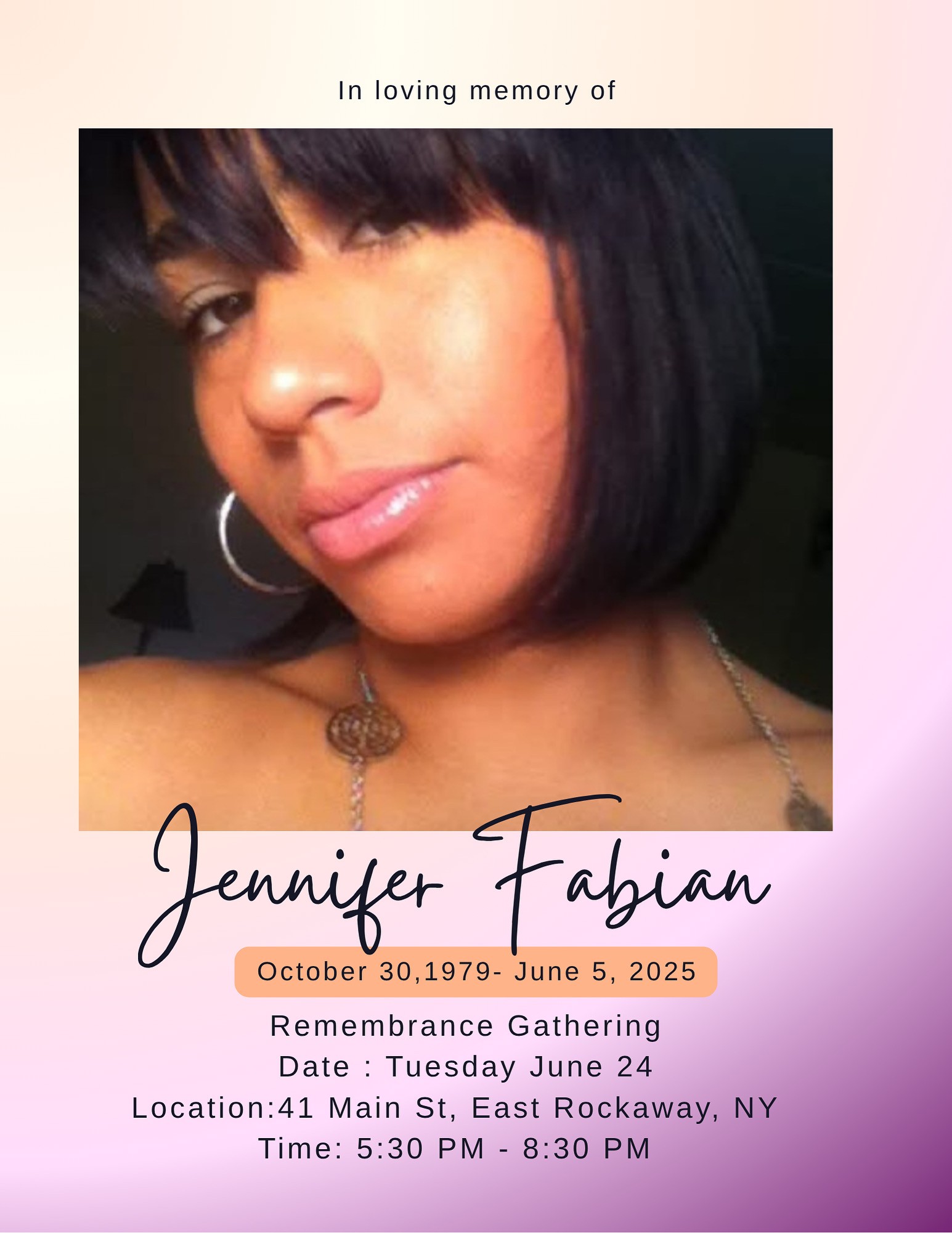 Blue Elegant Funeral Invitation Flyer 1