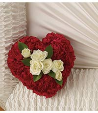 Devoted Heart Casket Insert
